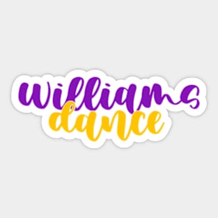 williams college dance Sticker